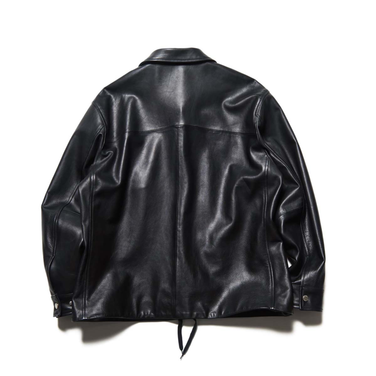 SOPHNET.  / LEATHER COACH BLOUSON (Black) 背面